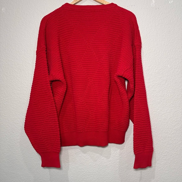 Salty Dog Vibrant Red Knit Sweater Large - Picture 2 of 8